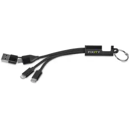 Furban 4-In-1 Charging Cable With Phone Stand Branded Image
