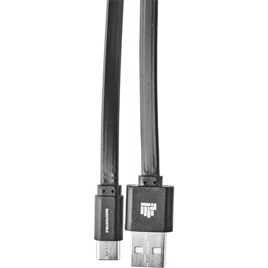 IND 1.2m Flat Type C Charger Cable Black