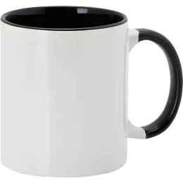 350ml Sublimation Mug Harnet Black Unbranded