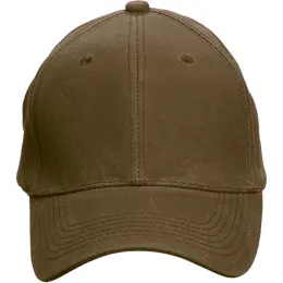 6 Panel Barron Washed Oil Skin Cap Front