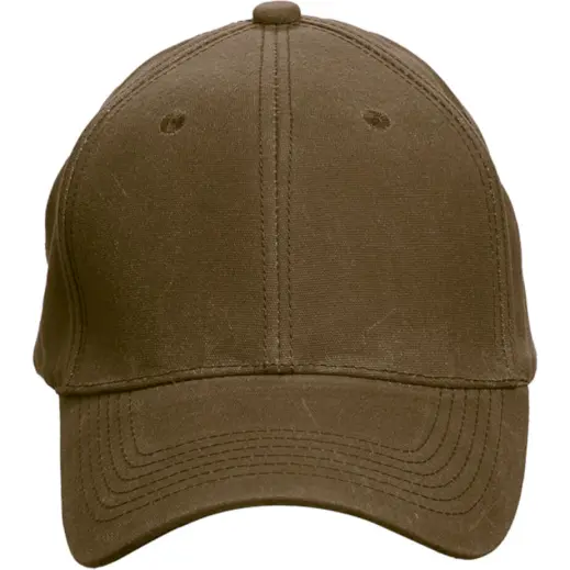 6 Panel Barron Washed Oil Skin Cap Front