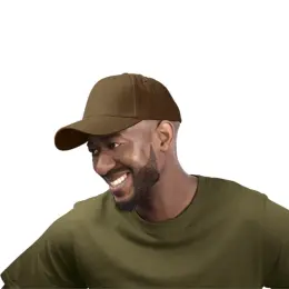 6 Panel Barron Washed Oil Skin Cap Model Image