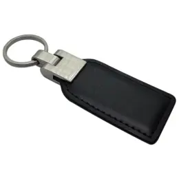 Genuine Leather Key Holder with Metal Ring Image
