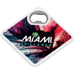Altitude Sela Recycled Plastic Bottle Opener Coaster Main Image