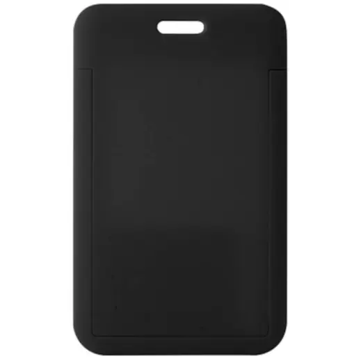 ABS Lanyard Card Holder Black Back