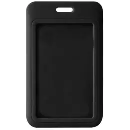 ABS Lanyard Card Holder Black Front