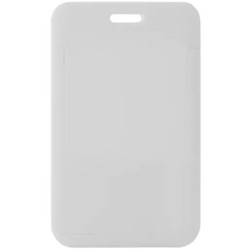 ABS Lanyard Card Holder White Back