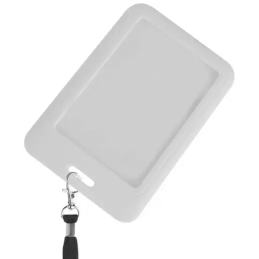 ABS Lanyard Card Holder White Display