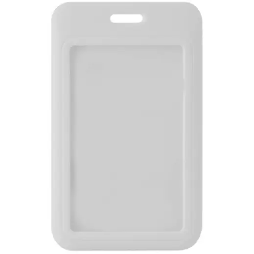 ABS Lanyard Card Holder White Front