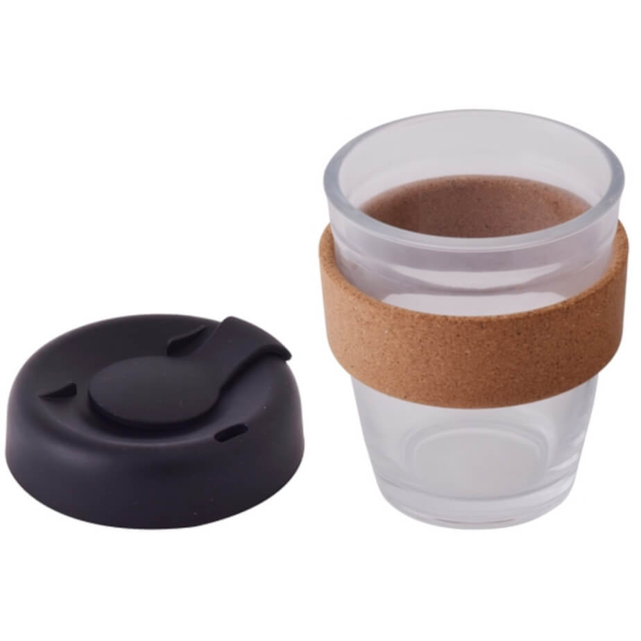 Brew Mate 300ml Coffee Mug Black Open