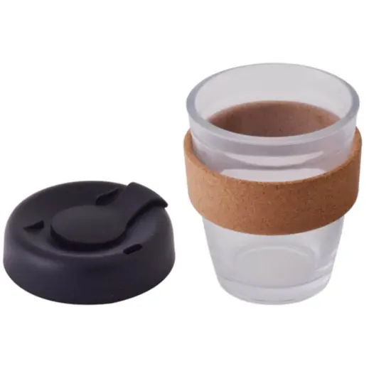 Brew Mate 300ml Coffee Mug Black Open