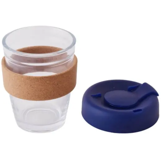Brew Mate 300ml Coffee Mug Blue Open