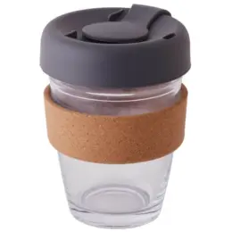 Brew Mate 300ml Coffee Mug Grey Closed