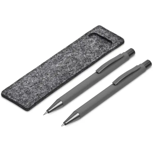 Omaha Ball Pen & Pencil Set Grey