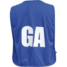 BRT Netball Players Bib Set Of 7 Royal Blue Back