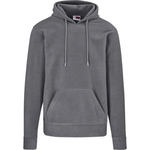 Mens Dawson Polar Fleece Hooded Sweater Charcoal
