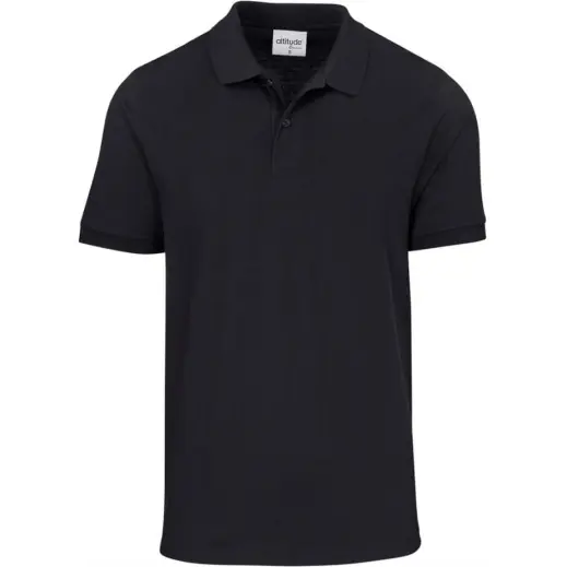 Mens Recycled Promo Golf Shirt Black
