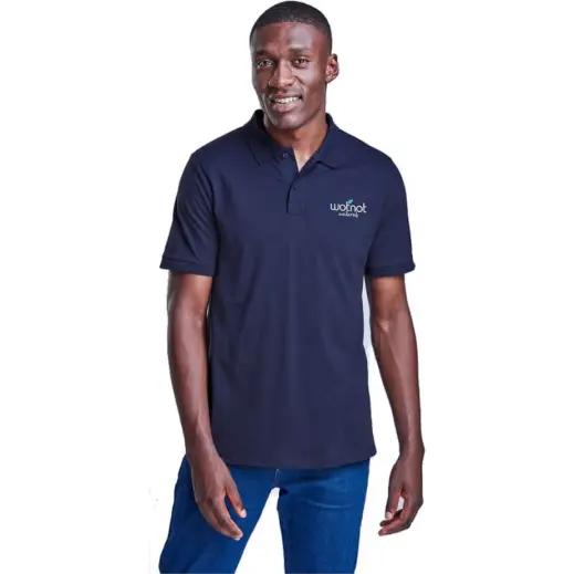 Mens Recycled Promo Golf Shirt Model