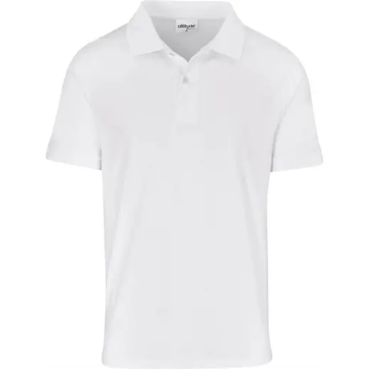 Mens Recycled Promo Golf Shirt White