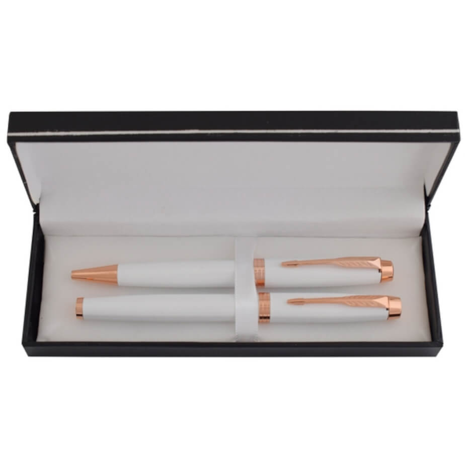Copper Crest Roller & Ball Set Open