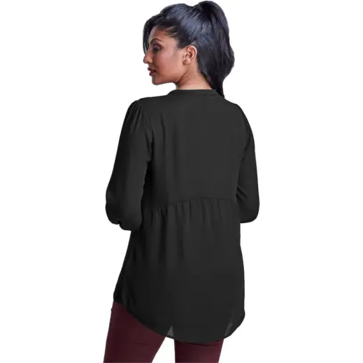 Ladies Long Sleeve Candice Blouse Model Back