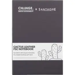 Kinel Change Collection Cactus Leather Journal Notebook Black Gift Box Top