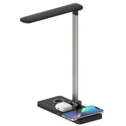 Veles @memorii 3-in-1 Wireless Charger with Desk Lamp Black Display Image