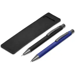 Oberlin Ball Pen & Pencil Set Blue