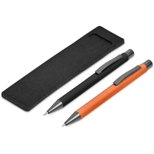 Oberlin Ball Pen & Pencil Set Orange