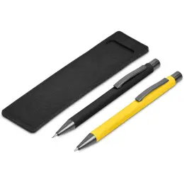 Oberlin Ball Pen & Pencil Set Yellow