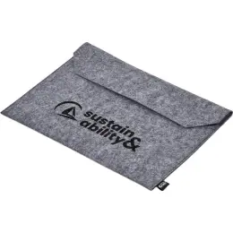 Okiyo Shorui Recycled PET Felt Document Bag Branded Closed Image