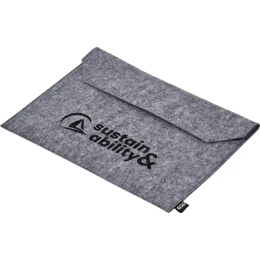 Okiyo Shorui Recycled PET Felt Document Bag Branded Closed