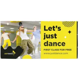 PVC Banner 2.45m x 1.2m Branded Image