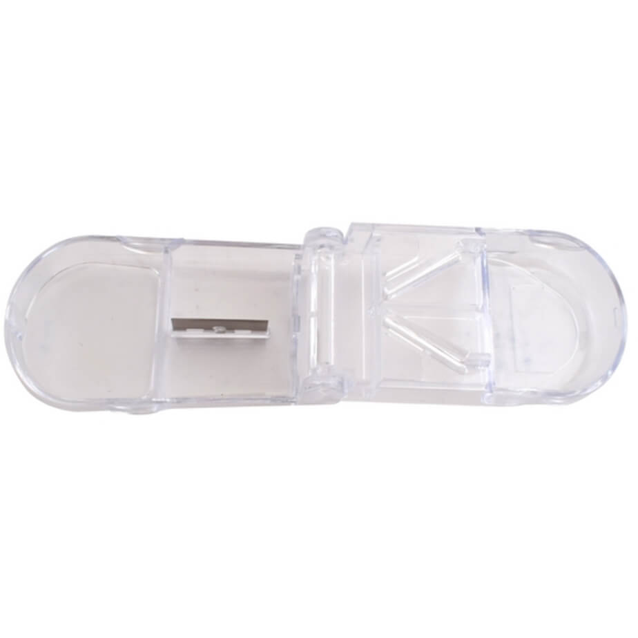 Transparent Pill Cutter Open Top