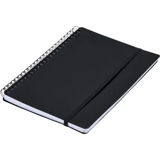 Altitude Noodle A5 Spiral Notebook Black Closed