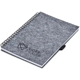 Okiyo Fuji RPET Felt A5 Spiral Notebook Branded Image