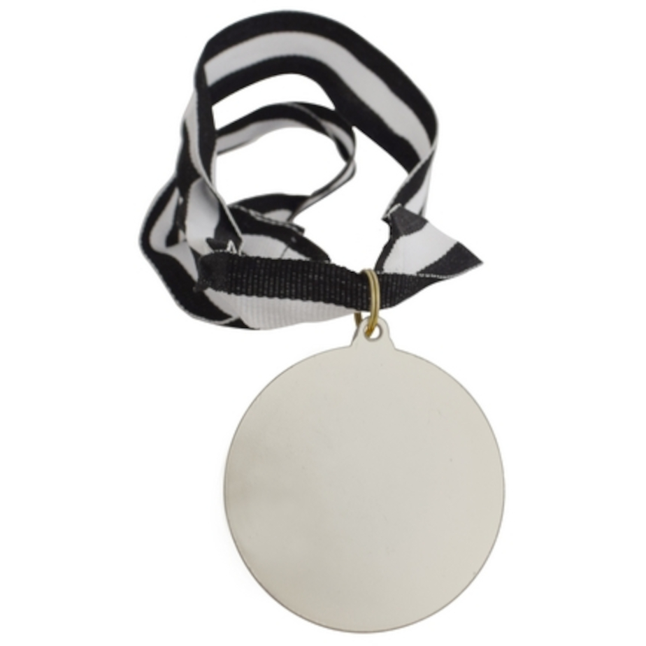 Iron Medal & Ribbon Silver Back