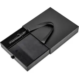 Alex Varga Carralis Soft Cover Notebook & Pen Set Packaging Branded Image