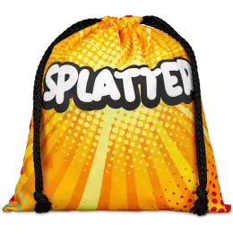 Hoppla Indian Midi Polyester Drawstring Pouch Branded Image