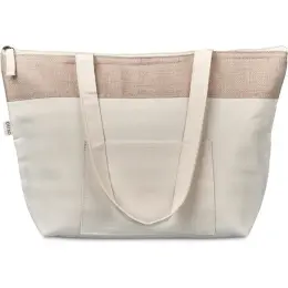Okiyo Arshi Cotton & Jute 12 Can Lunch Cooler Front