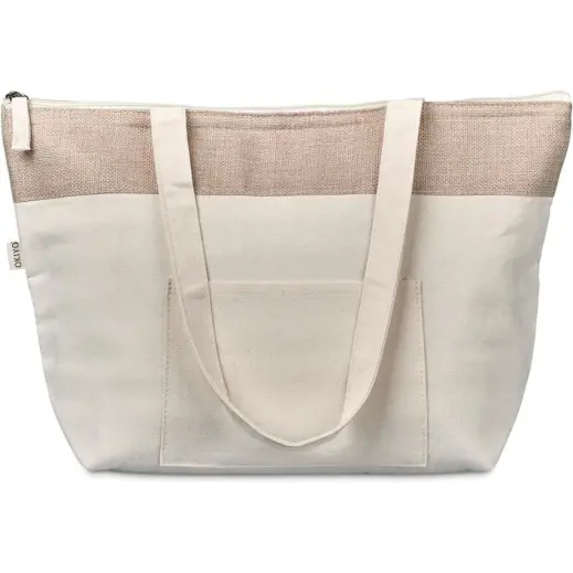 Okiyo Arshi Cotton & Jute 12 Can Lunch Cooler Front
