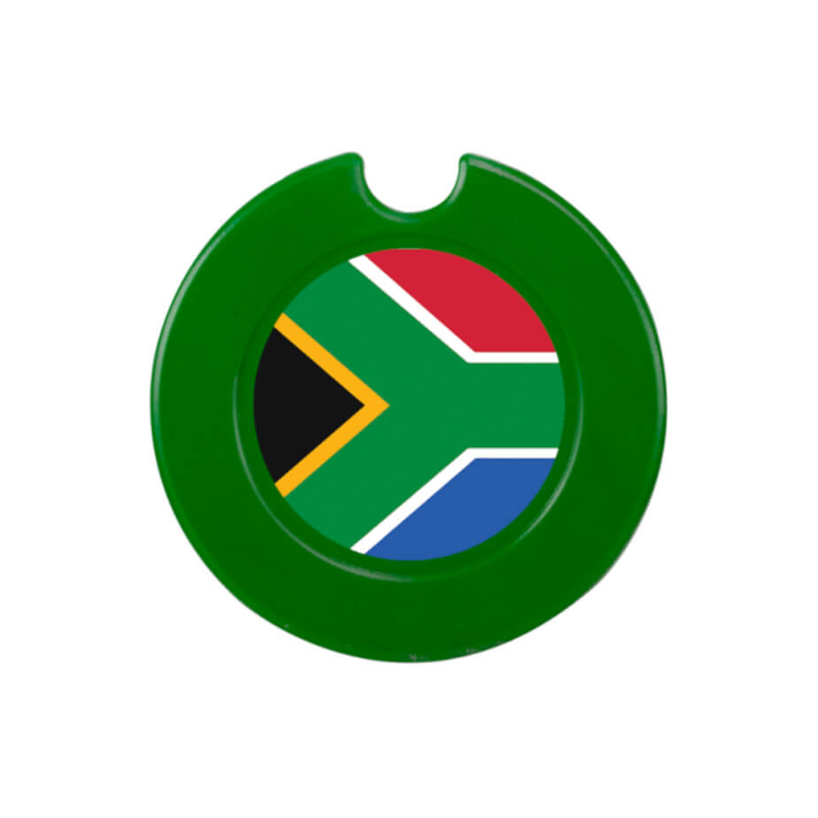 Round License Disc With Sticker - Emerald Green