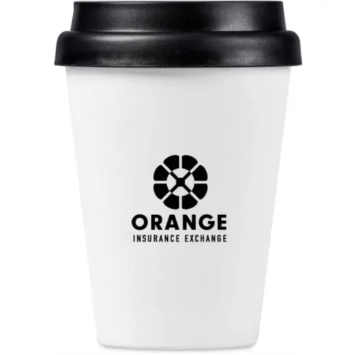 Altitude Perk Recycled Plastic Double-Wall Tumbler Solid White Branded