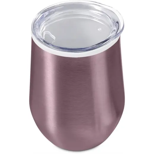 Serendipio Vogue Madison Stainless Steel & Plastic Double-Wall Tumbler Pink Top