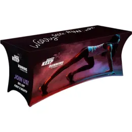 Champion Spandex Stretch Slip-Over Tablecloth Branded Image