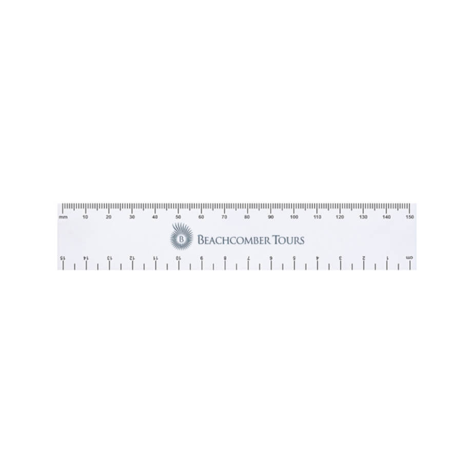 15cm Budget Ruler - White