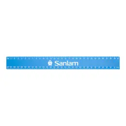 30cm Budget Ruler With Double Sided Calibration - Cyan