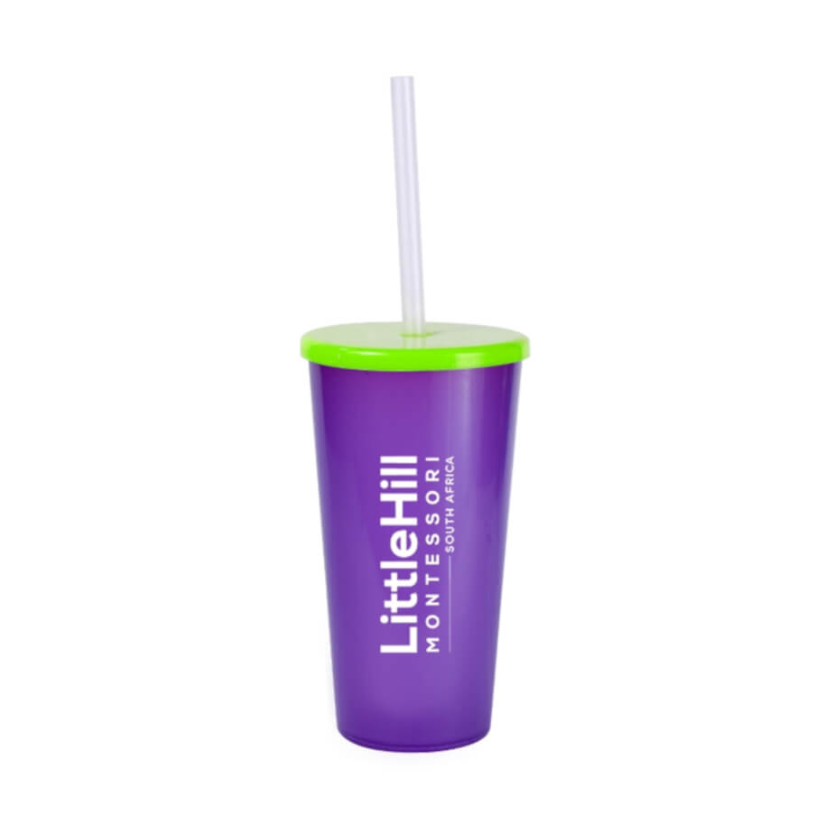 Large Tucan Tumbler With Cap And Straw - Grape