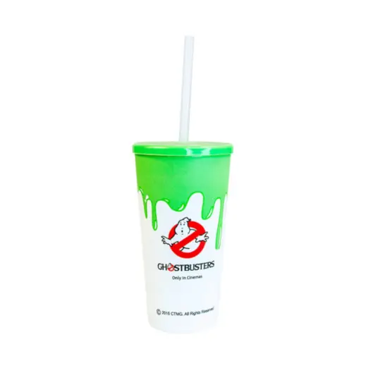 Large Tucan Tumbler With Cap And Straw - White