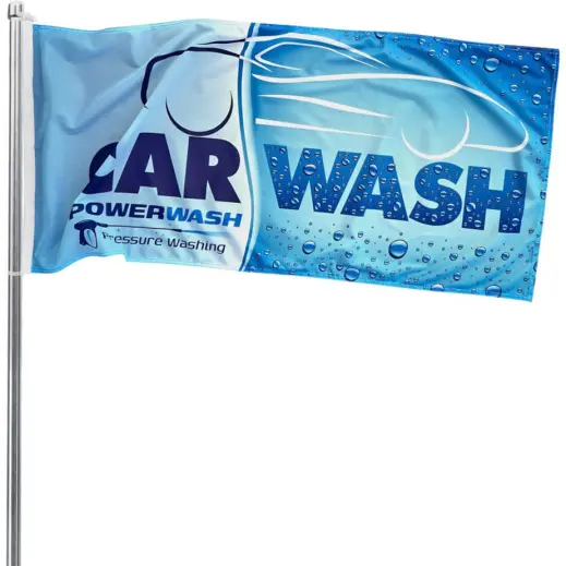 Champion Corporate Pole Flag - 1.3m x 0.6m Branded